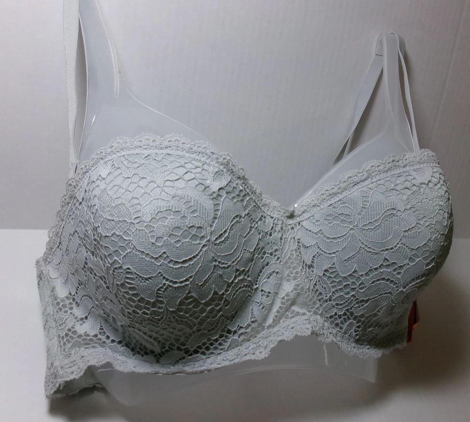 Xhilaration Feminino Multifuncional Renda Conversível Preto ou Prata Underwire - Imagem 3 de 4