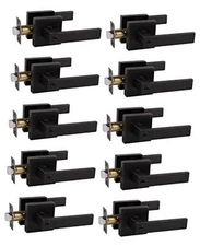 Probrico Paquete de 10 manijas de puerta de entrada con llave igual con 