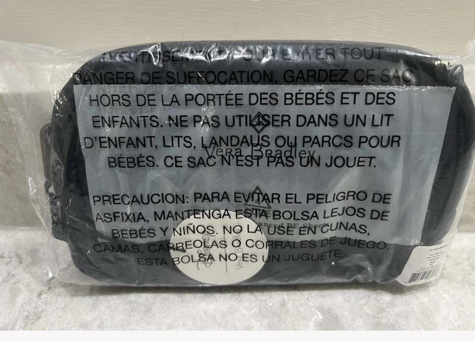 Disney Vera Bradley Mickey Mouse Mini Bolso Cinturón Negro Peso Pluma Nuevo con Etiquetas 🎁 Foto 2 de 4