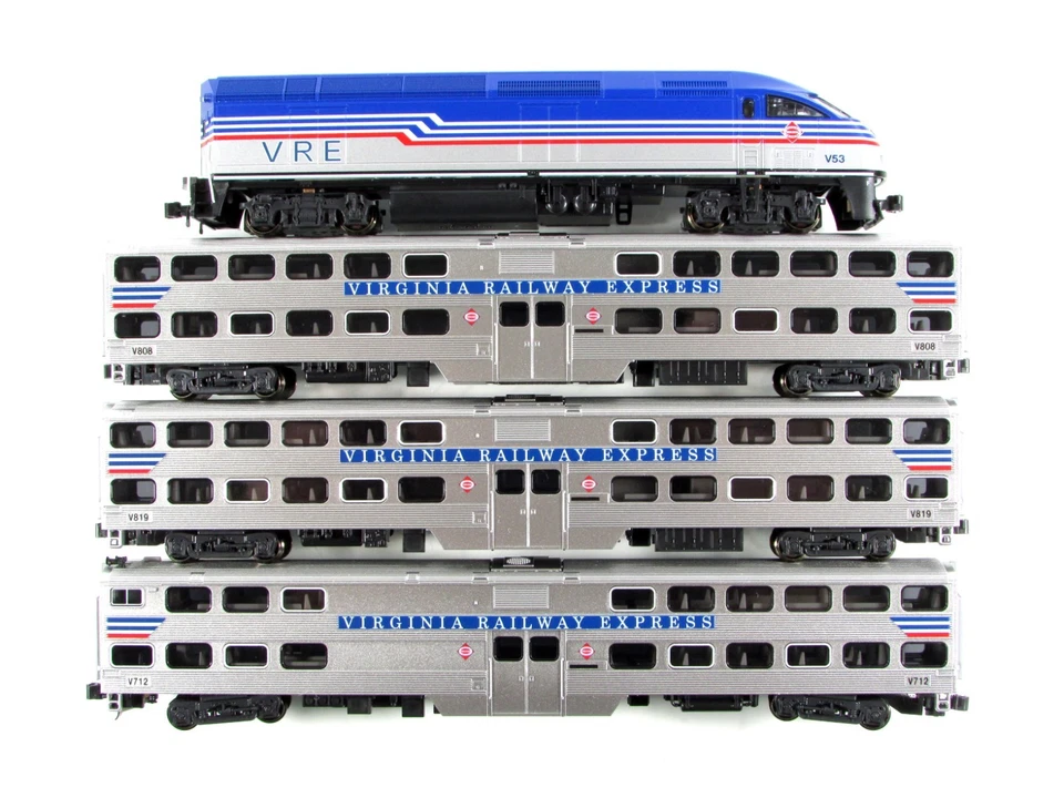 N Scale ***VIRGINIA RAILWAY EXPRESS*** Commuter Train - Kato 106-8705, DCC Ready - Image 4 of 4