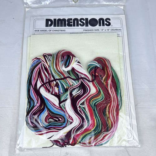 DIMENSIONI Kit punto croce contato ANGELO DI NATALE 14" x 16" Laine Gordon - Foto 6 di 6