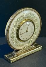 Vintage Petit Point Dresser  Clock Made in Gt Britain working order no alarm