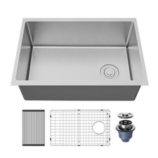 Karran USA UUMSB2731-PK1 Fusion 27" Undermount Single Basin - Satin Brushed