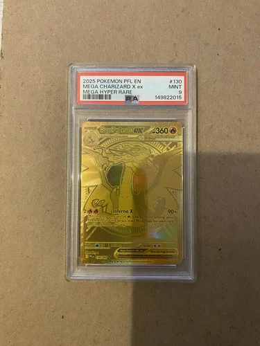 Pokémon Mega Charizard X ex Mega Hyper Rare Holo PSA 9 130/094 💎🔥