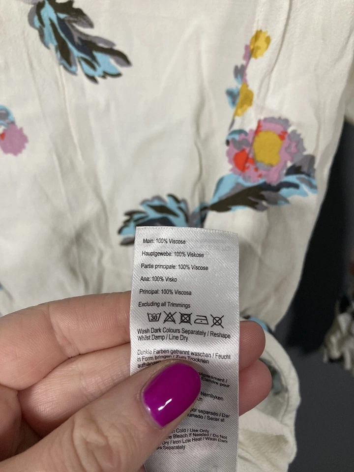 JOULES Top - Size UK8 - Floral - Great Condition - Women’s - Imagem 3 de 4