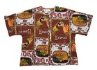 VTG 1960 Peter Max AOP Hawaiian Shirt King Kamehameha Kona Coffee Island Wedding — photo 8