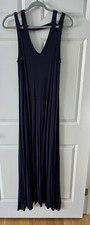 New! Navy Blue Maxi Dress With Cut Out Detail- Small ($56)