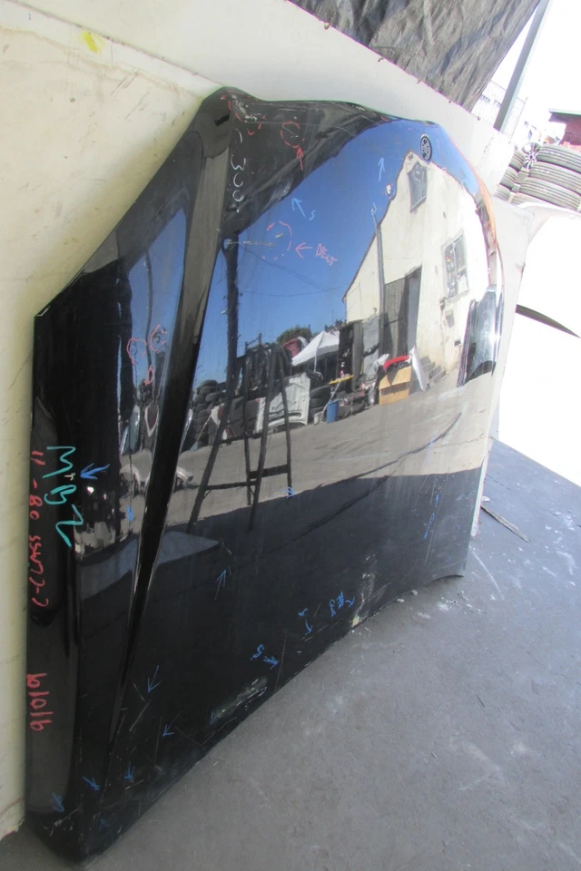 2008-2011 Mercedes Benz C300 Front Hood Bonnet Lid Panel Cover Assembly Black OE - Image 2 of 4