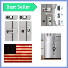 2-Pack Baby Safety Refrigerator Locks: Install Without Tools, Keep Kids Safe