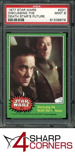 1977 Topps Star Wars #231 Discussing the Death Star's future — PSA 9