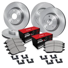 For Honda Civic 17-20 R1 Concepts Front & Rear Brake Kit w Optimum Pads