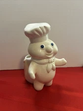 Vintage Pillsbury Dough Boy 1988 Flour Sack Kitchen Utensil Caddy Holder Planter