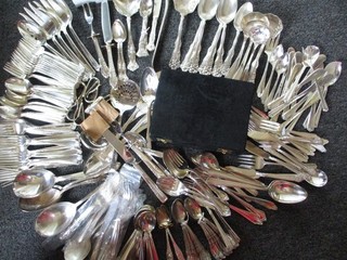 18 to 20 Pounds Vintage Silverplate flatware/Serving Items Mixed Lot #62