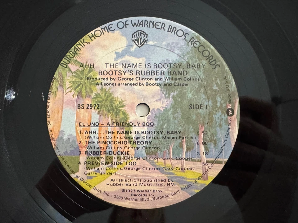 Bootsy's Rubber Band "Ahh.The Name Is Bootsy Baby" LP Gatefold WB 2972 SHRINK NM - Imagem 4 de 4