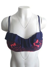 Boden Women's Bikini Top Ruffle Multi-color Size US 8 Medium UK 12 F 40 NWT