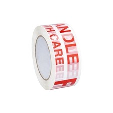 White Red Fragile Handle with Care Tape 2.83 Inch x 110 Yards 2 Mil 1800 Rolls