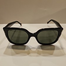 USED Carolina Herrera HER 0128/S BLACK WHITE/GREY SHADED 54/21/145 Sunglasses