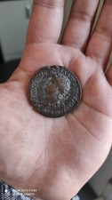 Ancient Roman Sestertius Emperor Nero Bronze Coin
