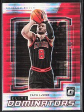2021-22 Panini Donruss Optic Zach LaVine Elite Dominators Red Pulsar Prizm #21