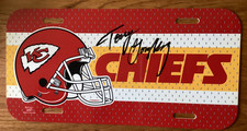 TONY GONZALEZ AUTOGRAPHED KANSAS CITY CHIEFS CUSTOM WINCRAFT FRONT LICENSE PLATE
