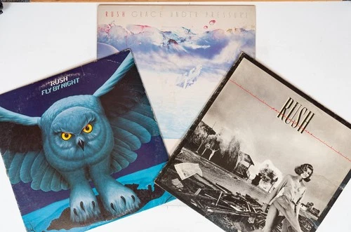 RUSH Vinyl Lp Lot - Fly By Night, Grace Under Pressure, Permanent Waves