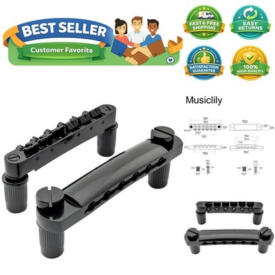 Tune-O-Matic Bridge & Stop Bar Tailpiece Set for Epiphone Guitars, Black