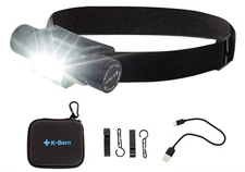 Rechargeable Headlamp. 1500 Lumen, Ultra Bright Head Lights for Forehead. Wat...
