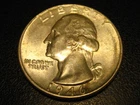 1946-P 90% Silver Washington Head Quarter BU Reverse Toned ^^^^^