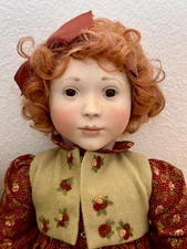 Tabitha Doll in Flowered Dress by Lynne and Michael Roche