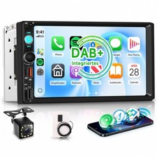 Autoradio 2 Din DAB con CarPlay Senza Fili 7 Pollici Radio Auto Multimedia - Miniatura 1