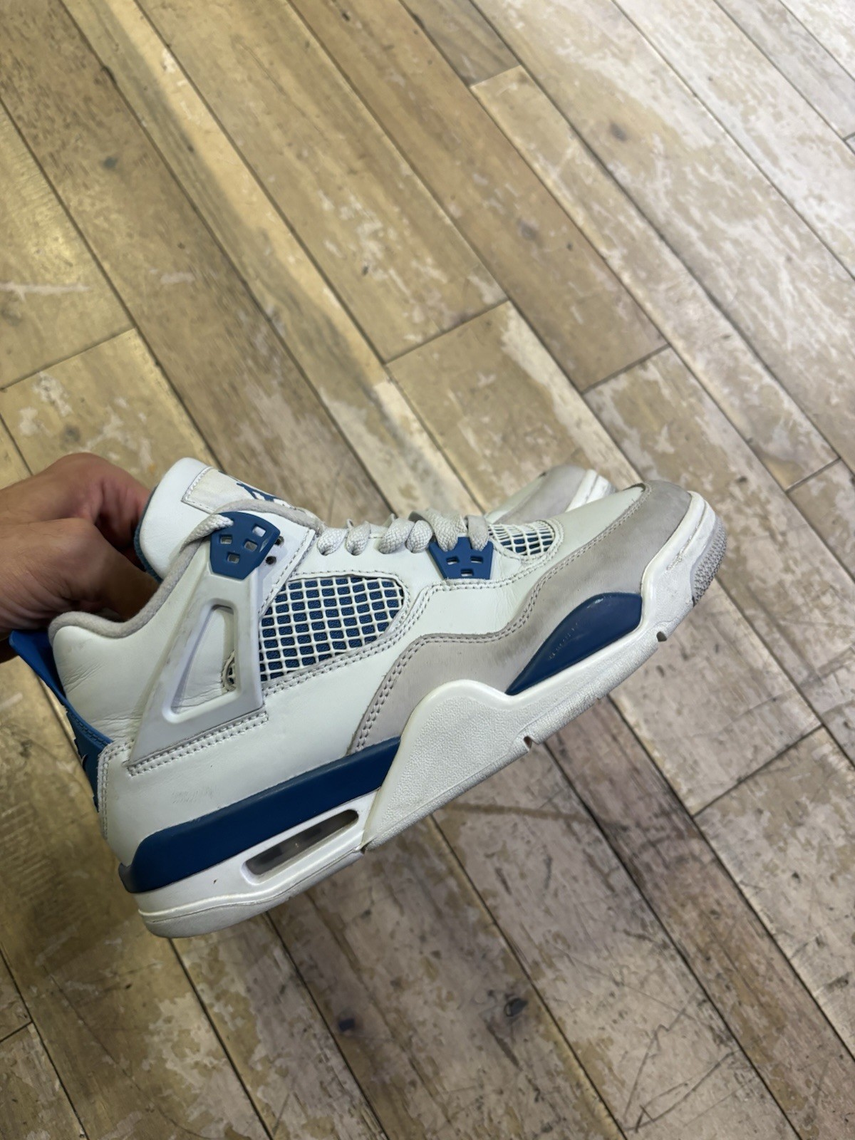 Size 7Y - Air Jordan 4 Retro Military Industrial Blue - (GS)