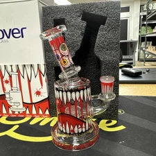 Blood monster Rig Clover Glass Water pipe
