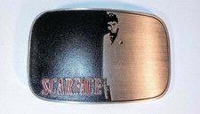 Scarface The Movie Al Pacino, Tony Montana, Large Metal Belt Buckle New Sealed