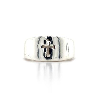 James Avery Narrow Crosslet 925 Sterling Silver Ring Size