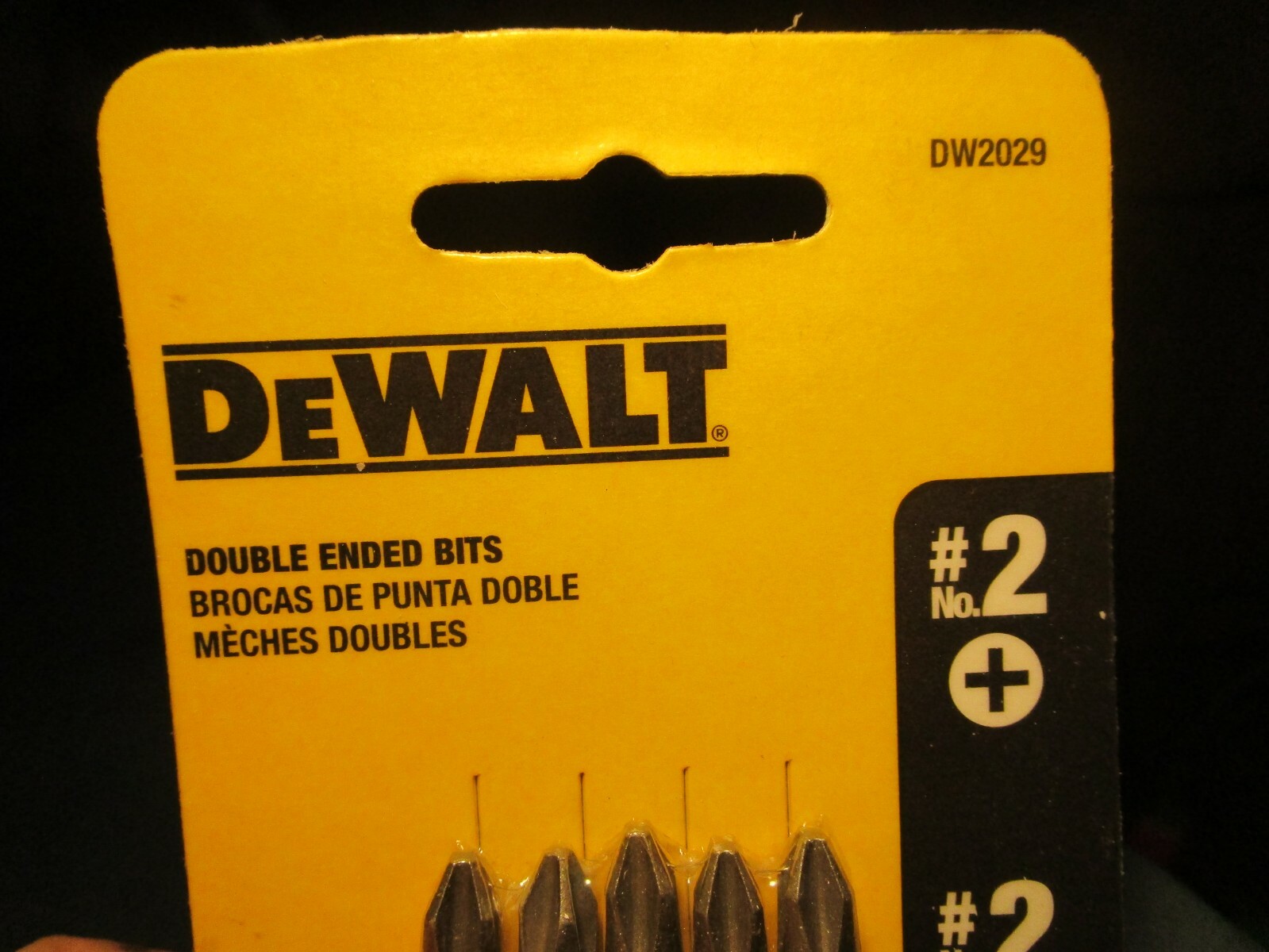 DEWALT DW2029 Double Ended Bit No 2 Philips 2in Tool Steel for sale
