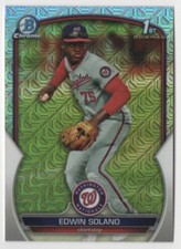 2023 Bowman Chrome Prospects - Edwin Solano Mojo Refractor - Nationals
