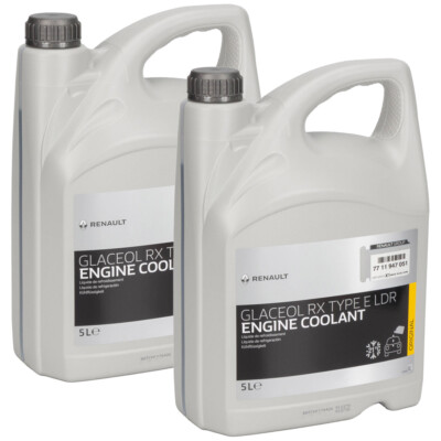10L ORIGINAL Renault GLACEOL RX TYPE E LDR Kühlerfrostschutz BLAU 7711947051