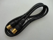 3 Foot Quick F-Type Push On Video Coaxial Cable. 75ohm RG59U, Gold Connector