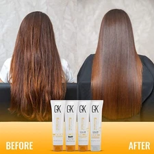 GK Hair Brazilian Keratin Treatment Kit Professional Smoothing and Straightening