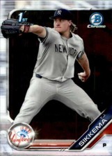 2019 Bowman Draft Chrome#BDC-34 T.J. Sikkema New York Yankees