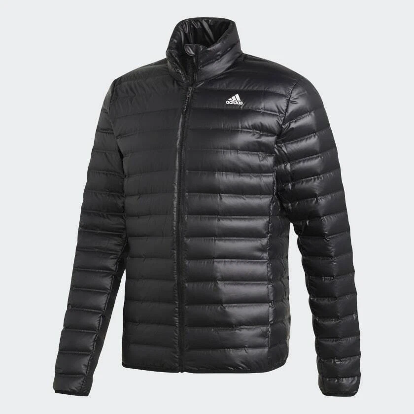 adidas Varilite Down Jacket Mens Coat Black Hiking Wind Weather