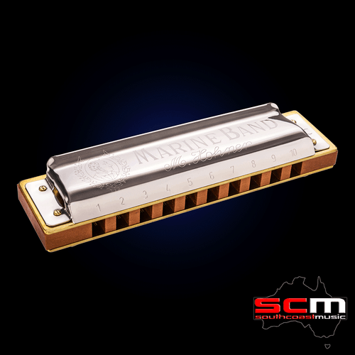 Hohner Marine Band Harmonica 10 Hole diatonic Harp Key of C 1896C - Picture 1 of 6