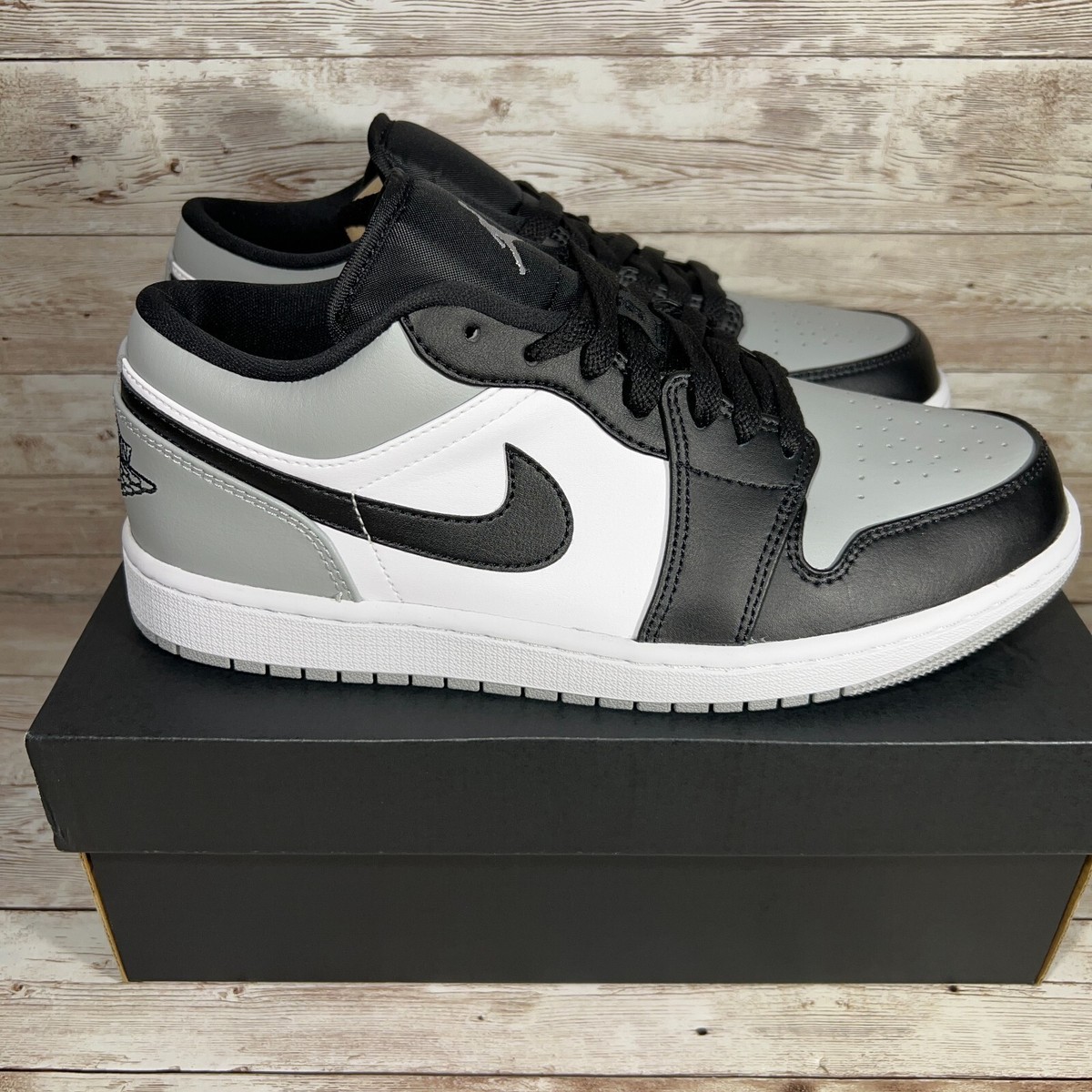 Jordan 1 Low Shadow Toe 2022 Black Grey (553558-052) | Men