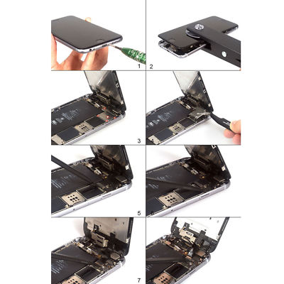 Dinow Ecran pour iPhone 7, Écran pour iPhone 7 Noir iPhone 7 Ecran Remplacement Tactile