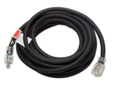 Eastwood 25FT Heavy Duty 110V Extension Cord Copper Construction Rubber Jacket