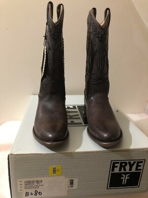 Frye Women's Wyatt Overlay Boot, 6.5 B(M) US, Dark Brown Stone Antiqued, Benchra