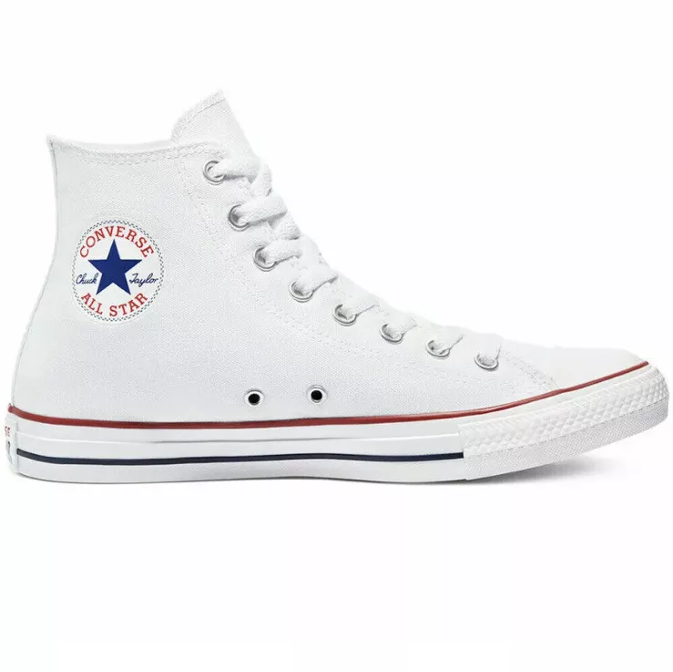 Womens White Converse Chuck Taylor All Star Hi Trainers, 44% OFF