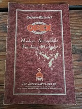 Vintage 1931 Sherwin-Williams Modern Automobile Finishing Methods Booklet