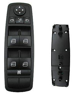 Commutateur de fenetre pour Mercedes X164 cote avant gauche noir de 2006 a 2012