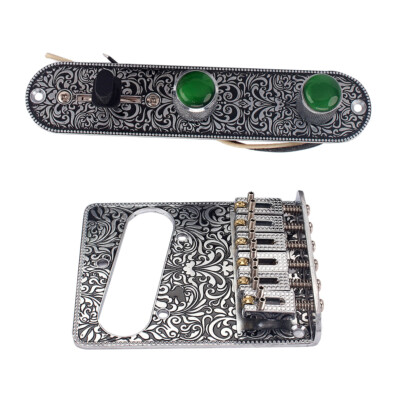 1 Satz Gitarre geladen vorverdrahtet Kabelbaum Telecaster Brücke Platte für TL Gitarre